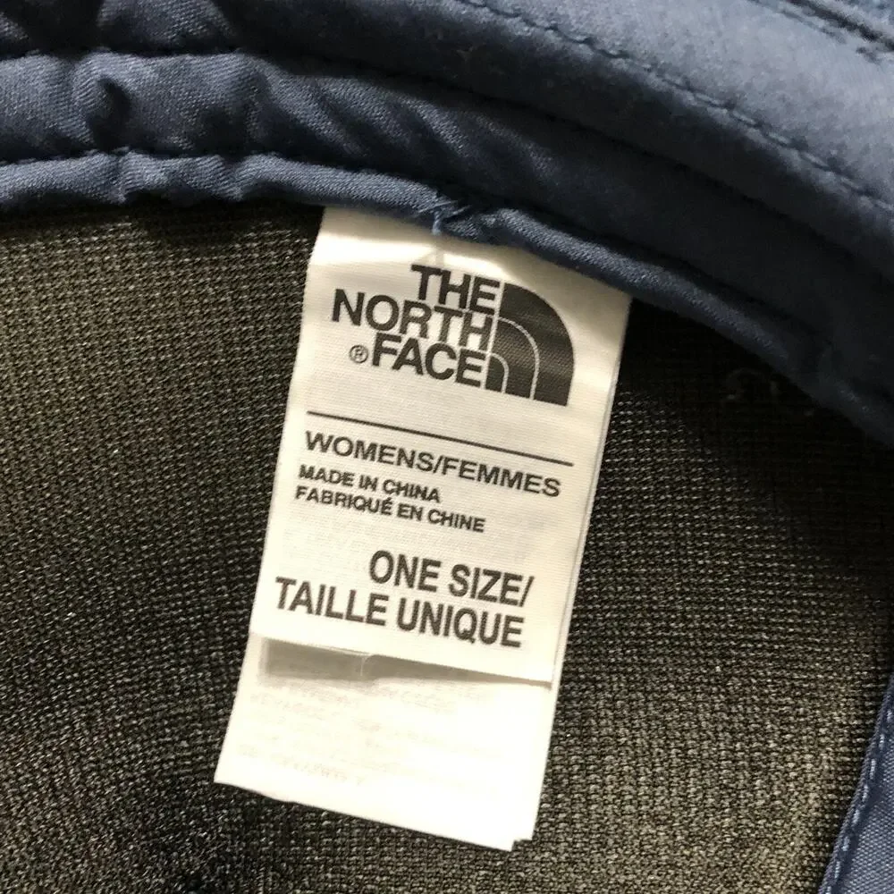 USA Trucker Hat The North Face Snap Strap Cap Mesh Blue Screen Printed Patriotic